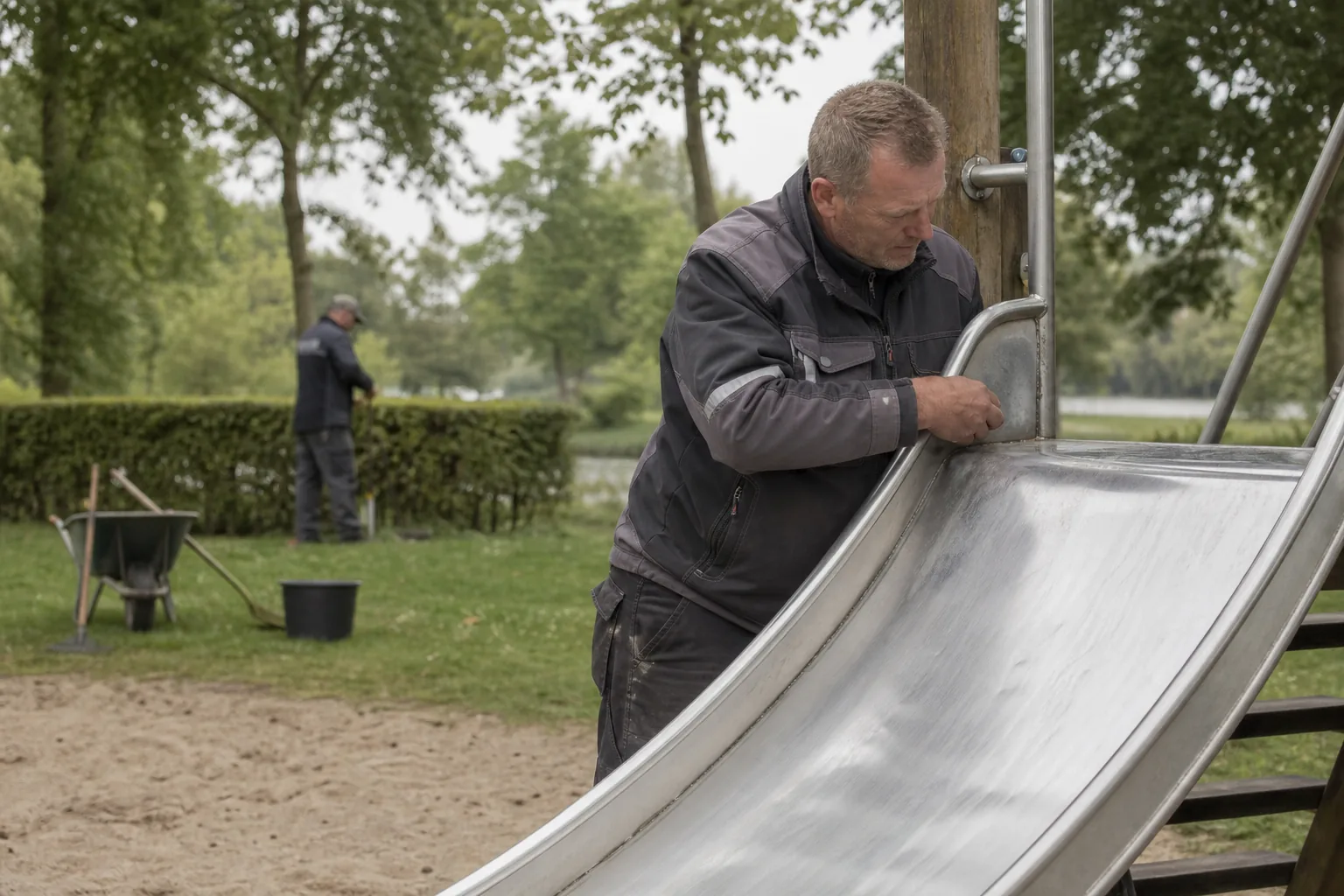 Groenwerk in de Nederlandse buitenruimte. Beeld bij het artikel: Welke fouten maken beheerders van speeltoestellen het vaakst zonder het te merken?